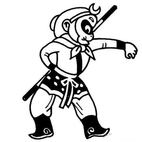 孙悟空西游记霸气简笔画