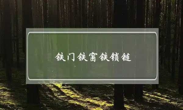 《铁门铁窗铁锁链》图书简介