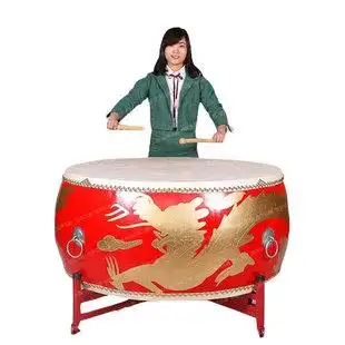 12寸14寸16/18/24寸大鼓牛皮鼓龙鼓排鼓儿童锣鼓威风锣鼓