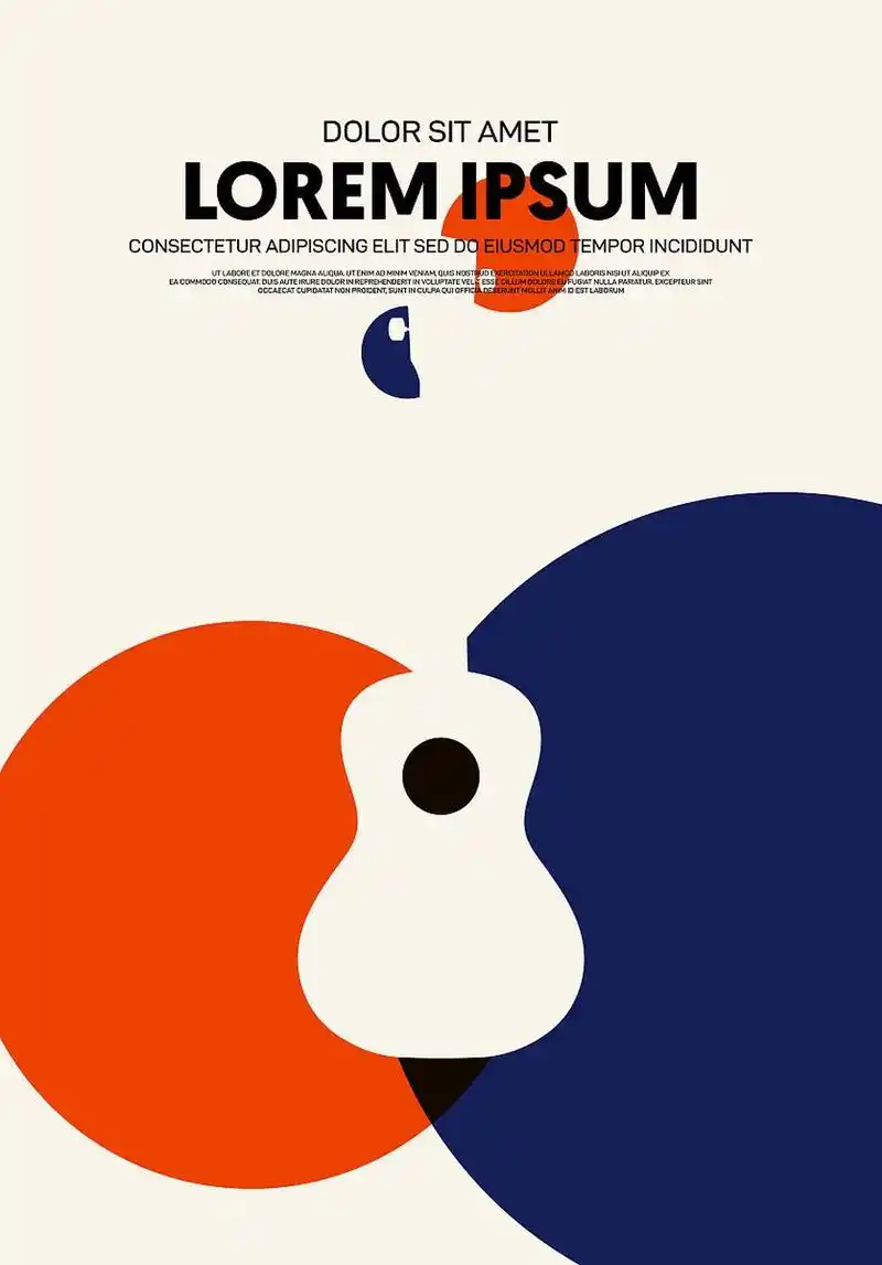 海报设计中的对称构图,是一种经典且充满美感的布局方式.