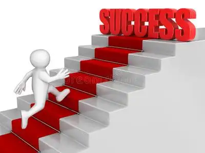 商人走向成功照片