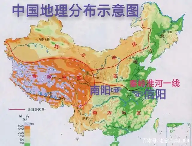 我继续查阅了相关资料:河南信阳全境大部分位于中国南北方分界线