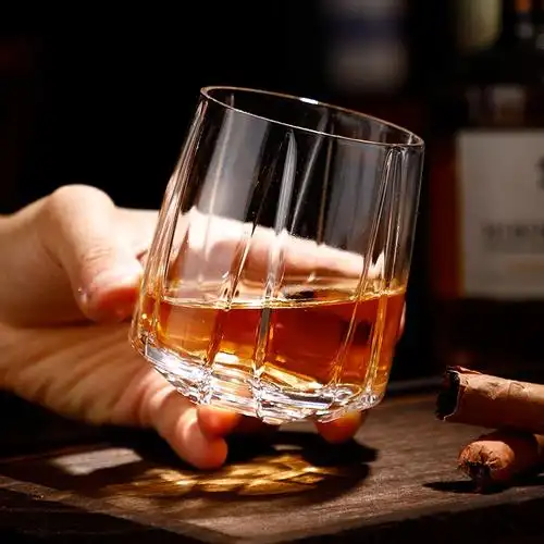 日式水晶剑纹威士忌杯洋酒杯冷饮杯个性古典杯啤酒杯酒吧专用酒杯