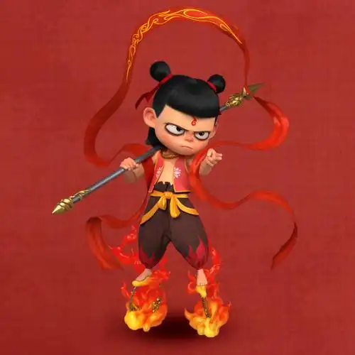 哪吒的混天绫 哪吒演出道具混天绫乾坤圈红缨枪哪吒魔童降世玩具 金色