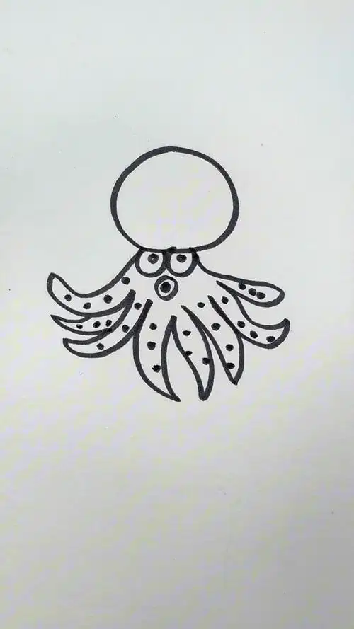 八爪鱼这样画简单易学