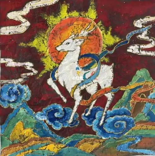 少儿美术  #重彩画  #绘画  #儿童画用的纸是过滤纸,水粉颜料上色