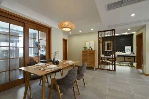 日式风格三居室餐厅装修效果图