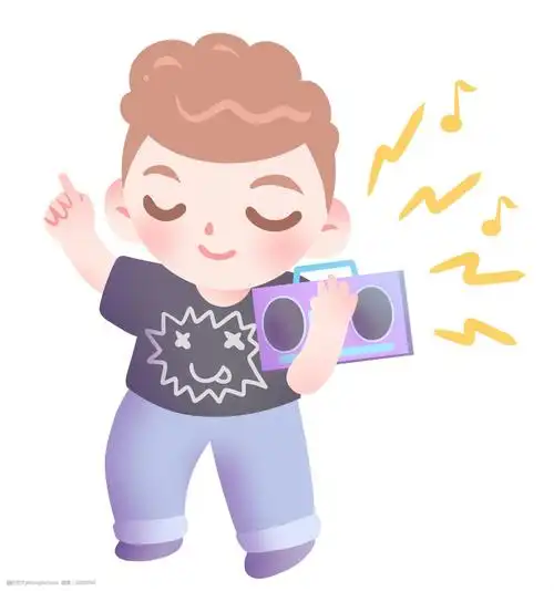 关键词:放录音机音乐插画 放录音机插画 卡通插画 音乐伴奏 音乐乐器