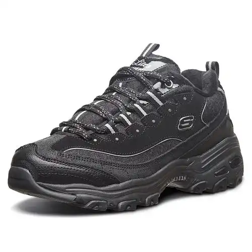 skechers斯凯奇加绒女鞋2021年新款冬季保暖棉鞋熊猫时尚休闲鞋