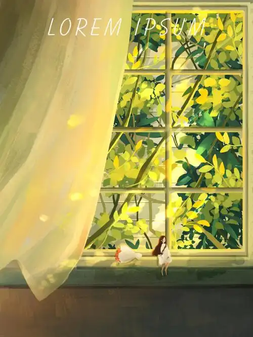 商业插画治愈系扁平风场景插画步骤分享