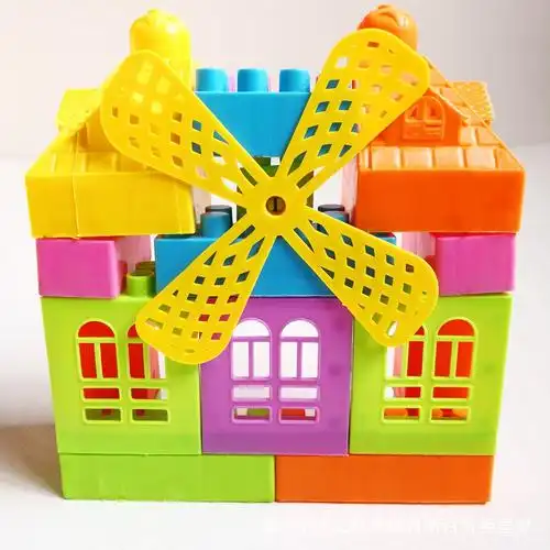 背包积木 儿童大颗粒塑料拼插积木 宝宝早教玩具批发