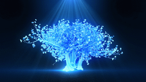 震撼唯美三维树gif