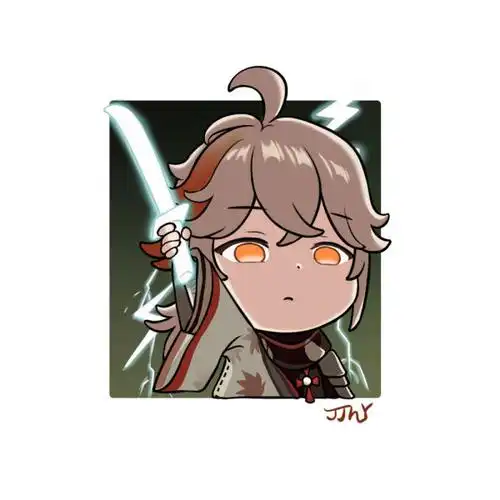 「枫原万叶」表情——让我试试刀吧(第九弹)-原神社区-米游社