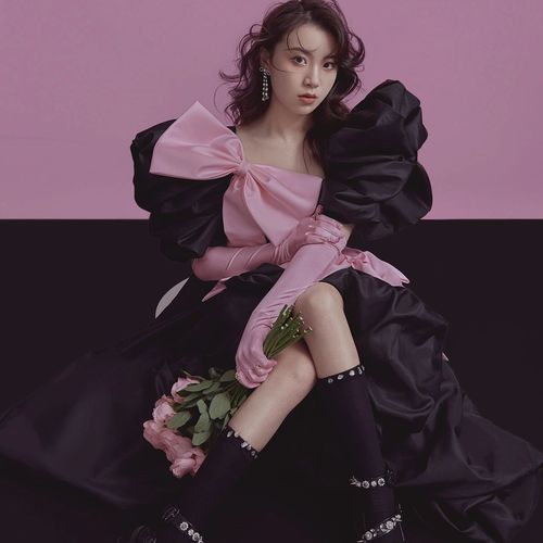 影楼新款主题服装个人写真大蝴蝶结艺术照时尚个性少女风拍照衣服