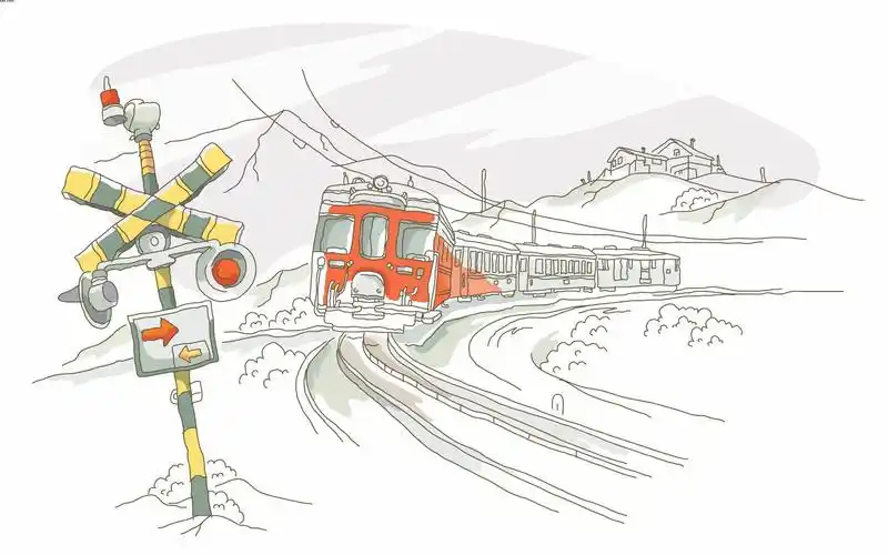 壁纸,艺术,线条画,火车