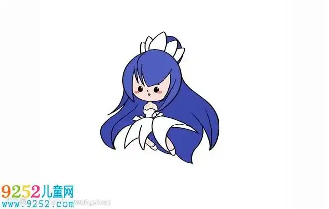 动画人物简笔画涂颜色