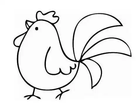 公鸡简笔画公鸡简笔画简单