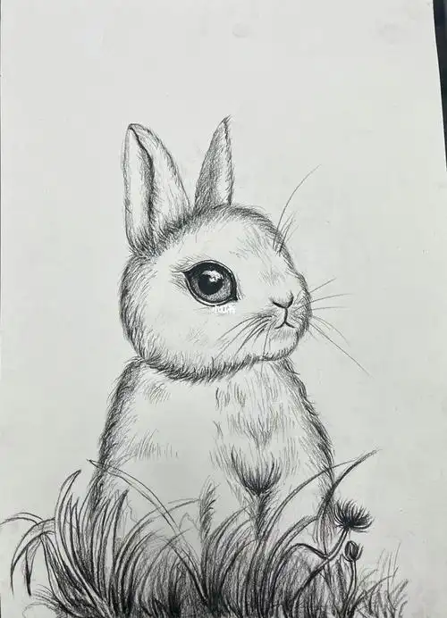 速写动物兔子