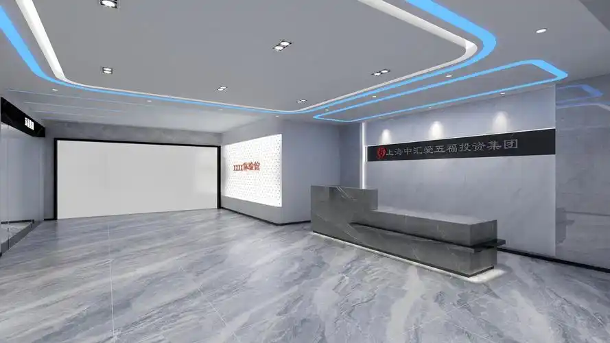 现代科技展厅前台 - 效果图交流区-建e室内设计网