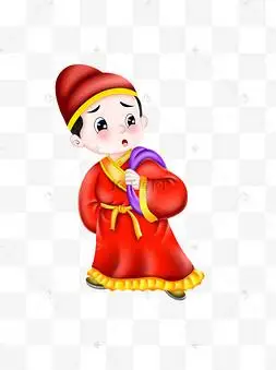 背着包袱的古代男子