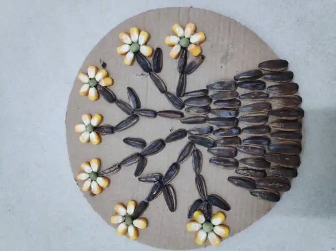 瓜子壳粘贴画手抄报 手抄报版面设计图