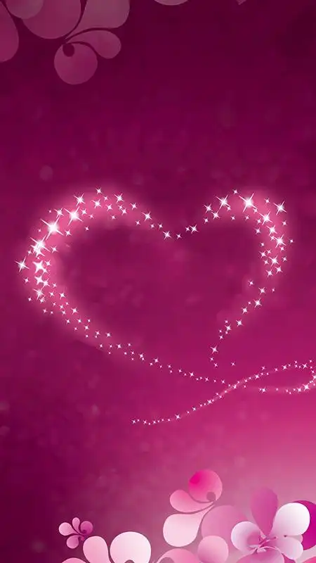 紫色浪漫爱心婚姻请柬h5背景