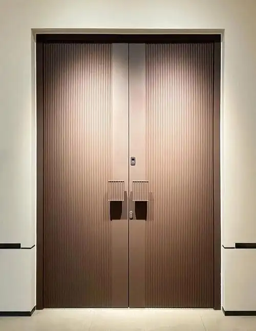 高端轻奢铸铝别墅大门进户门对开门四开子母