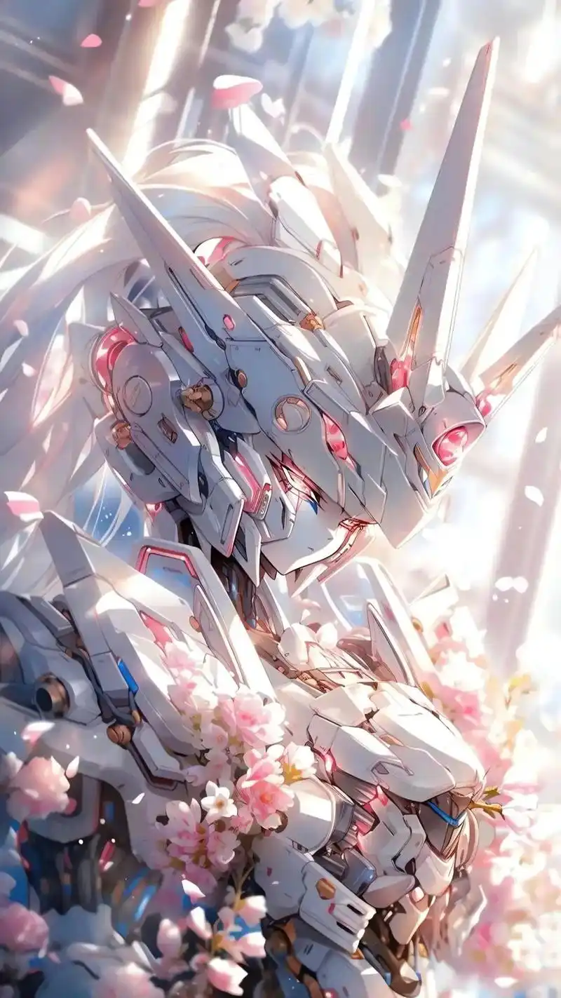 女性化高达#手机墙纸 #壁纸 #机甲风 #高达 - 抖音