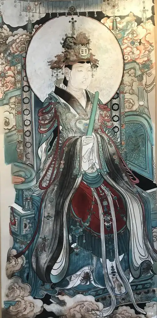 西王母临摹,刘雅姝, 2018年纸张国画 | 衍艺圈 - topart.