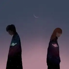 渐行渐远情侣头像图片背对背情侣