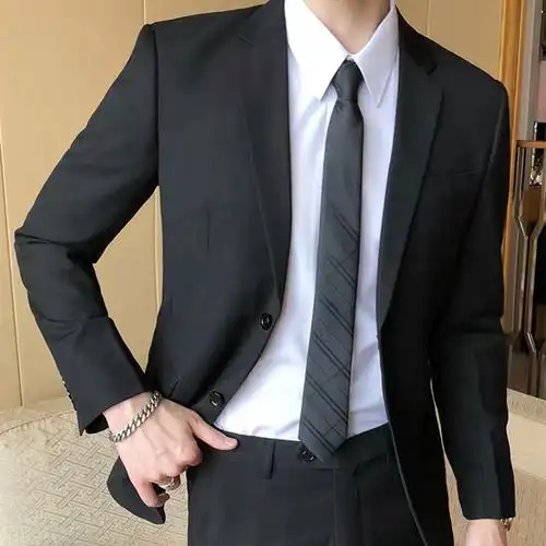 西服外套男士商务修身小西装外套休闲职业正装面试新郎伴郎结婚春详情