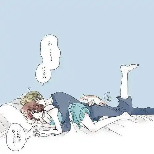 要表现的内容其实是画面整体呈现出的甜蜜氛围年轻情侣间暧昧的肢体