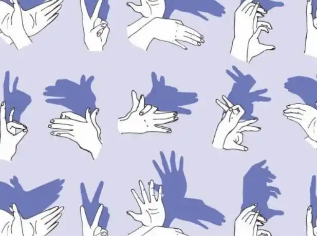 灵活的小影子这是很多8090后父母都会的一种小游戏,简单说就是通过