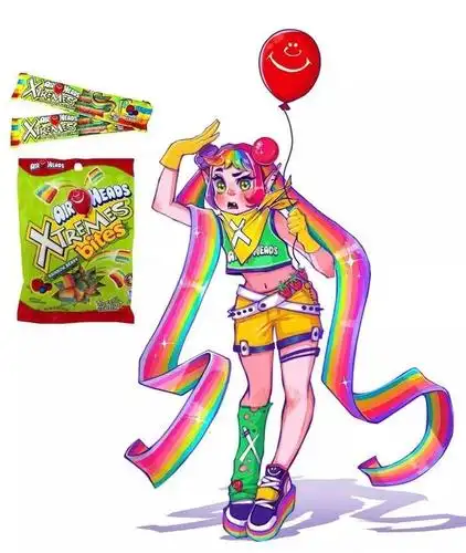 食物拟人我爱了呀!彩虹糖要不要那么酷啊!