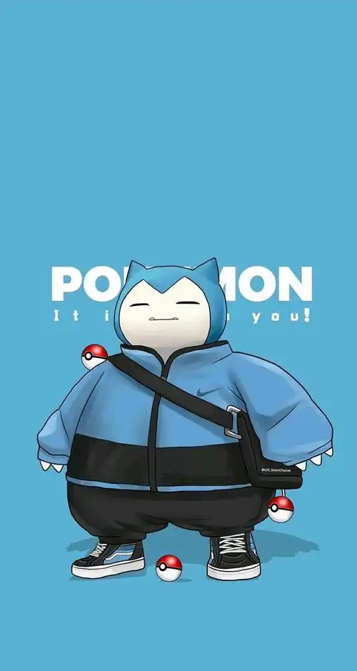 卡比兽,蓝色的胖胖的,肯定很温柔