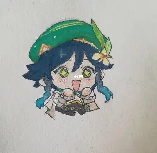 画得不好@八重神子的狗#原神  #原神巴巴托斯  #温迪  #巴巴托斯