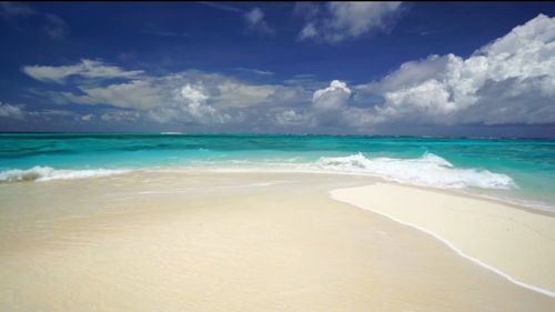 白色沙滩海洋真实风景电脑动态壁纸桌面视频win7 8 10高清1920