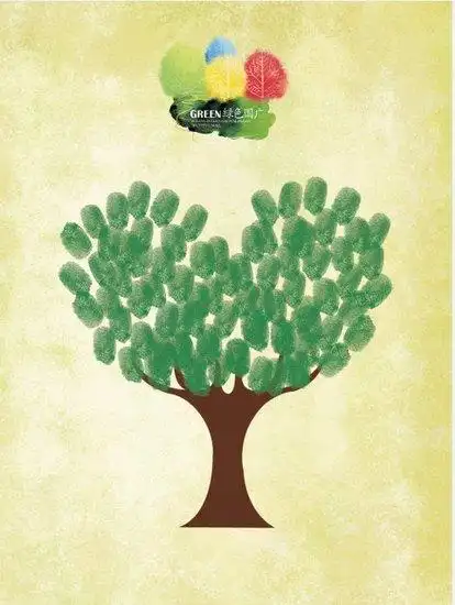 树-手指画图集图片_儿童手指画_少儿图库_儿童资源网