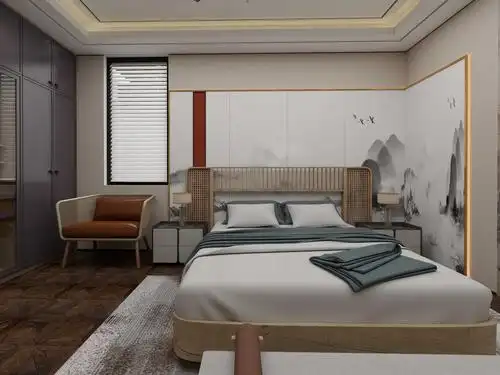 塞纳河畔 ꄲ下一个:定制现代卧室 超大空间   新中式风格的卧室