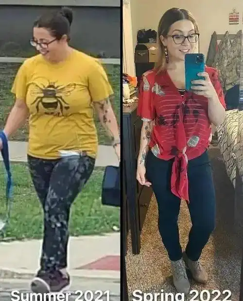 一组减肥对比照曝光你不瘦下来就不知道自己有多美