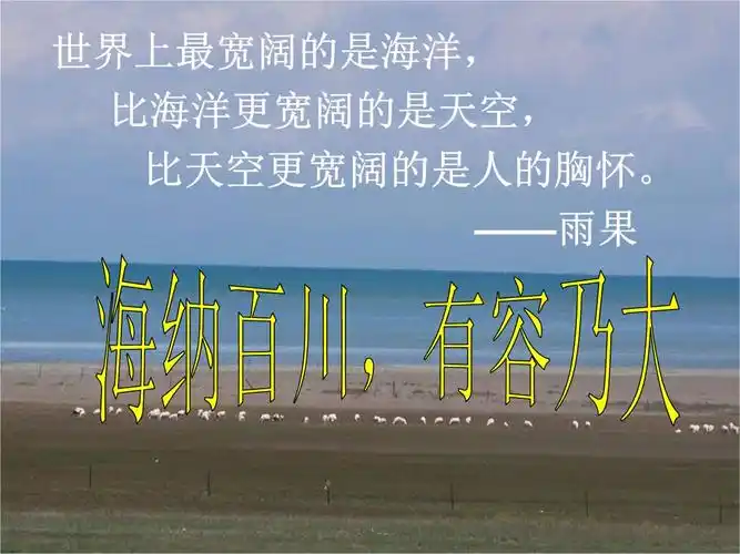 思想品德人教版八年级上册海纳北川有容乃大.ppt 24页