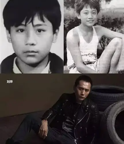 而小时候的他有些婴儿肥但仍然可以感受到帅气扑面而来!