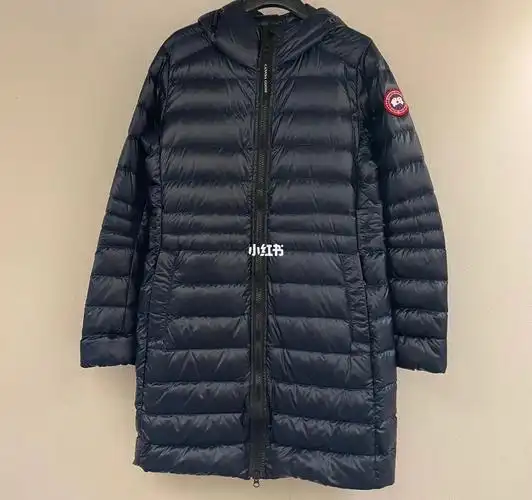 canadagoose加拿大鹅女装深蓝色中长款羽绒