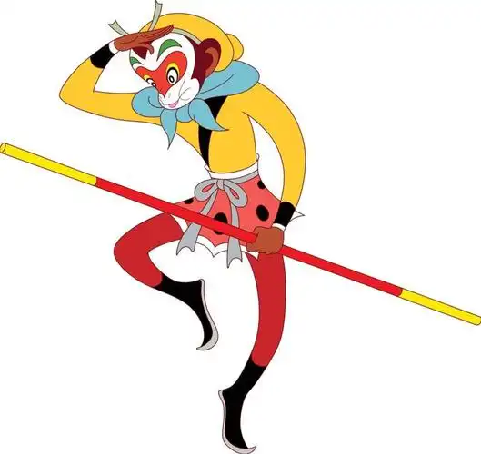 海报向家喻户晓的经典动画——《大闹天宫》致敬:小只小猴子用两根弯