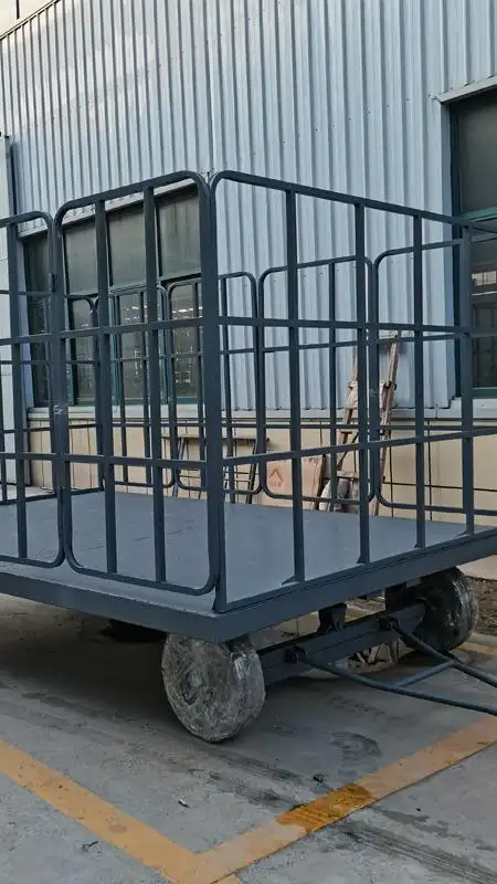 牵引平板车 叉车牵引平板拖车 车间厂区工具车 亚圣机械-度小视