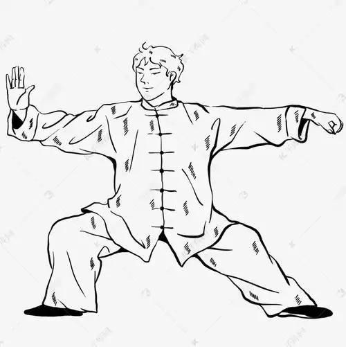 打太极拳武术招式