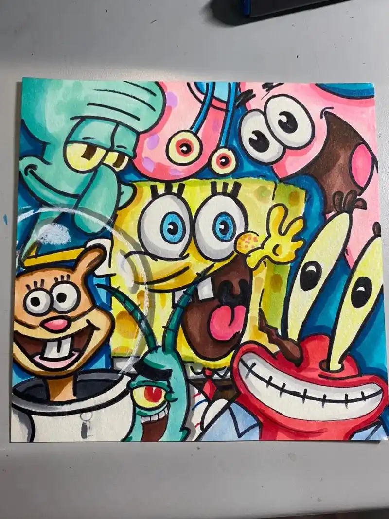 马克笔儿童画 #少儿创意绘画 #马克笔手绘 #儿童画分享  - 抖音