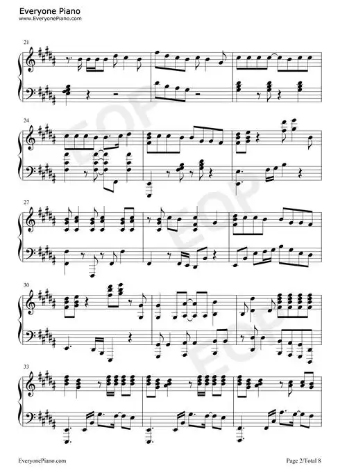 moonlight钢琴谱-exo-看谱啦