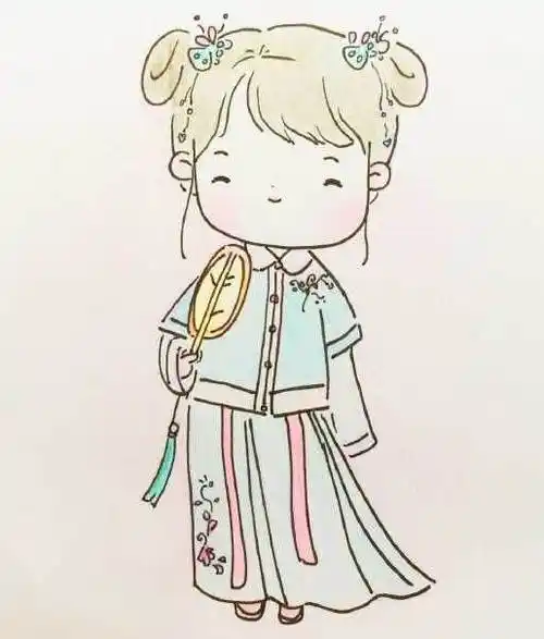 古风人物简笔画 古风人物简笔画女