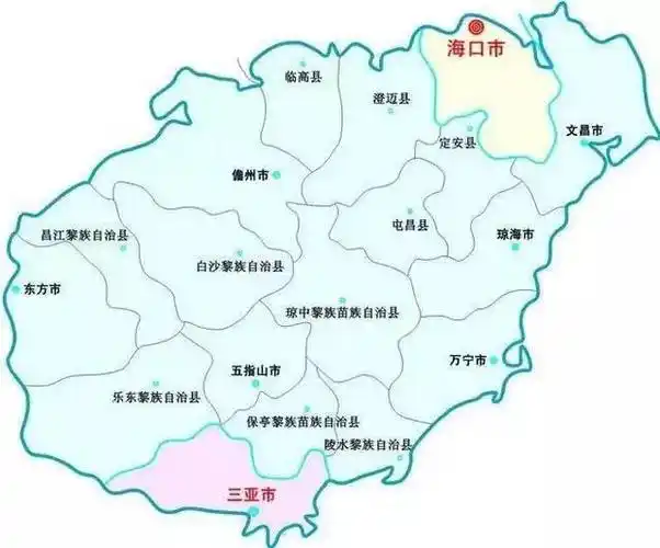 海南地区地图目前为止,海南野生黄花梨的生长地集中于:琼山(现并入